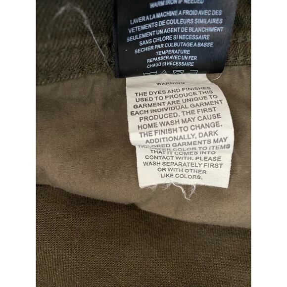 Ninth Hall Rogue Skinny Tapered Shredded Mens Jeans Size 30, Dark Olive Green - Picture 8 of 14